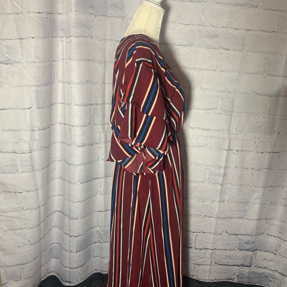 A. Calin By Flying Tomato Wrap Dress Surplice S - Picture 6 of 12